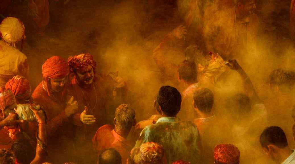 man wearing red dress